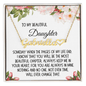 Daughter Gift, Heart Name Necklace: Someday When The Pages On My Life End...