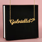 Future Wife Gift, Heart Name Necklace: Until There Was You...