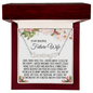 Future Wife Gift, Heart Name Necklace: Until There Was You...