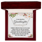 Granddaughter Gift, Heart Name Necklace: Someday When The Pages On My Life End...