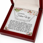 Future Wife Gift, Heart Name Necklace: Until There Was You...