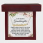 Granddaughter Gift, Heart Name Necklace: Someday When The Pages On My Life End...