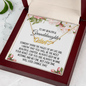 Granddaughter Gift, Heart Name Necklace: Someday When The Pages On My Life End...