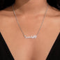 Custom Pet Memorial Gift, Paw Print Name Necklace: The Hardest Part Of Loving You...