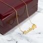 Custom Pet Memorial Gift, Paw Print Name Necklace: The Hardest Part Of Loving You...