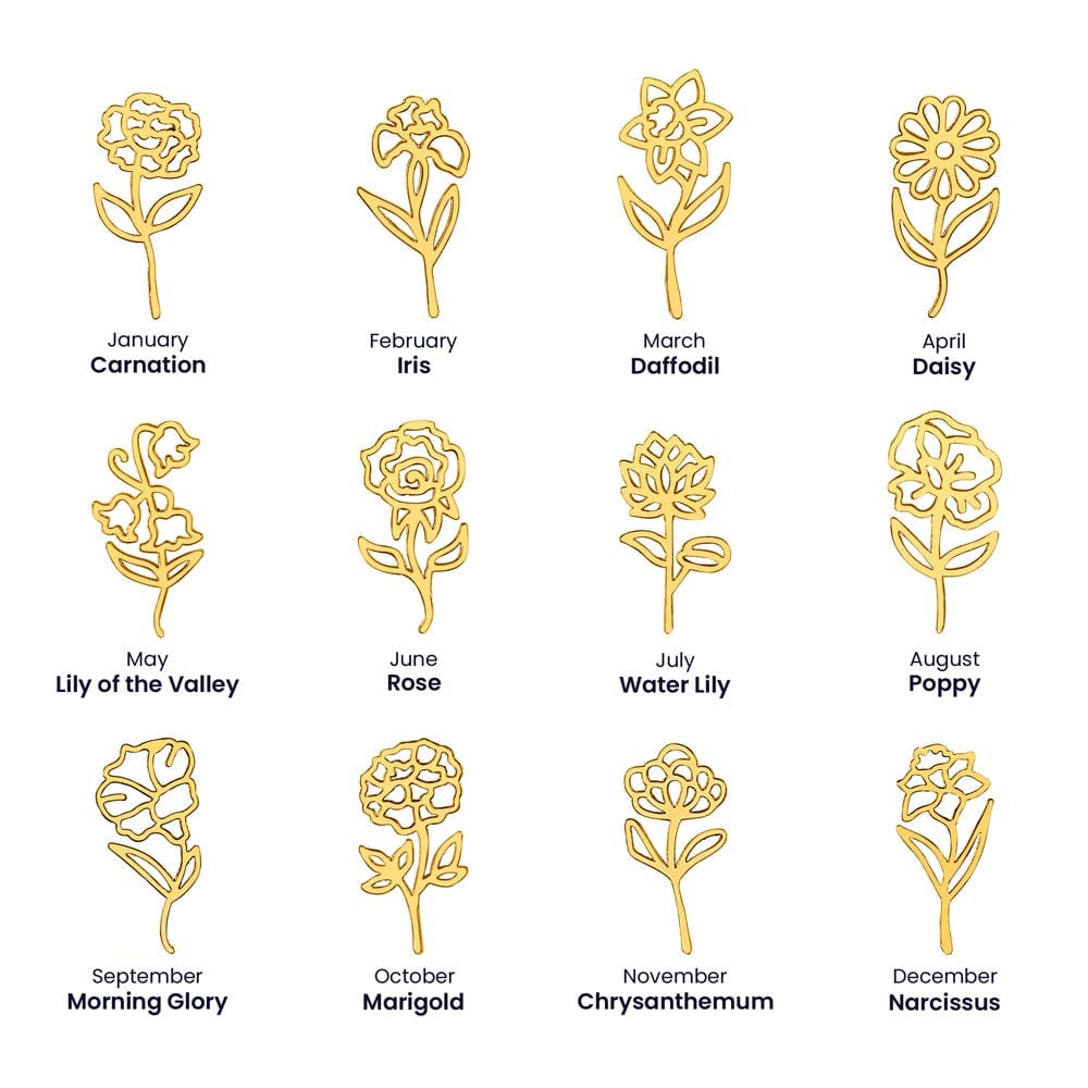 Daughter-in-Law Gift, Flower Name Necklace: The Most Beautiful Flower
