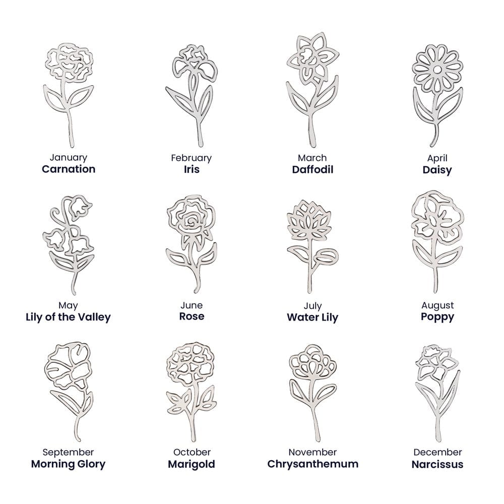 Daughter-in-Law Gift, Flower Name Necklace: The Most Beautiful Flower