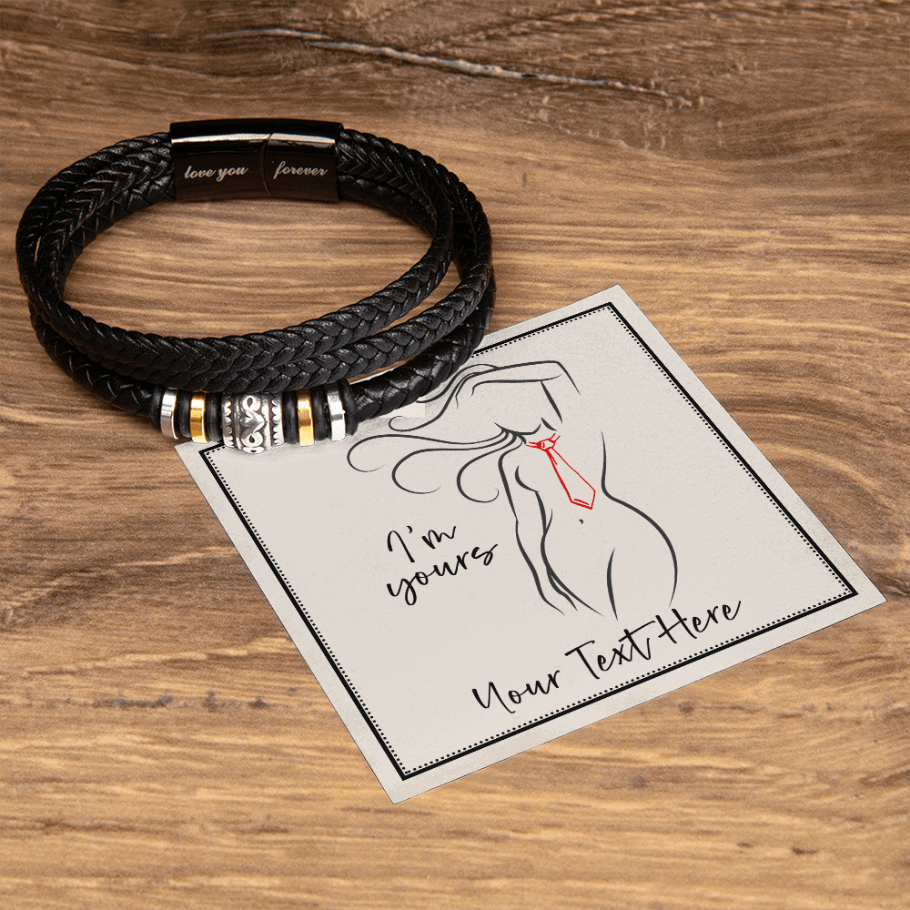 Gift for Him, Love You Forever Bracelet: I'm Yours