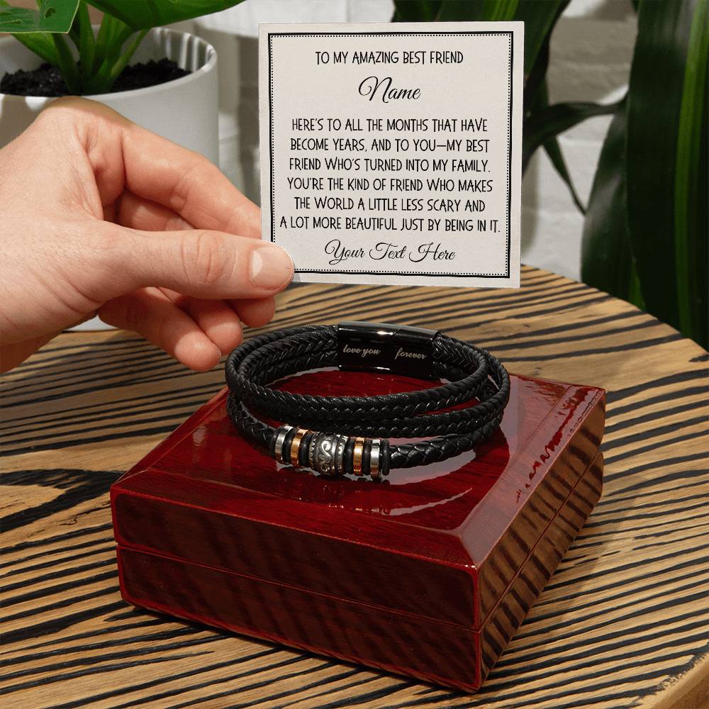 Friend Gift, Love You Forever Bracelet: Here's To All The Months