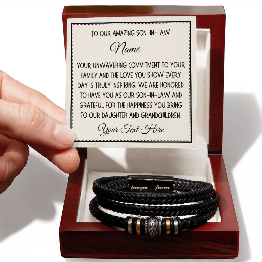 Son-in-Law Gift, Love You Forever Bracelet: Your Unwavering Commitment To Your Family