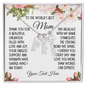 Mom Gift, Personalized Vertical Name Necklace (1-4 names): Thank You For A Beautiful Childhood...