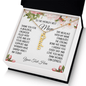Mom Gift, Personalized Vertical Name Necklace (1-4 names): Thank You For A Beautiful Childhood...