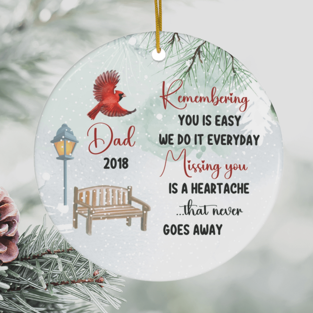 Personalized Ornament: Remembering You Is Easy...