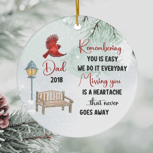 Personalized Ornament: Remembering You Is Easy...