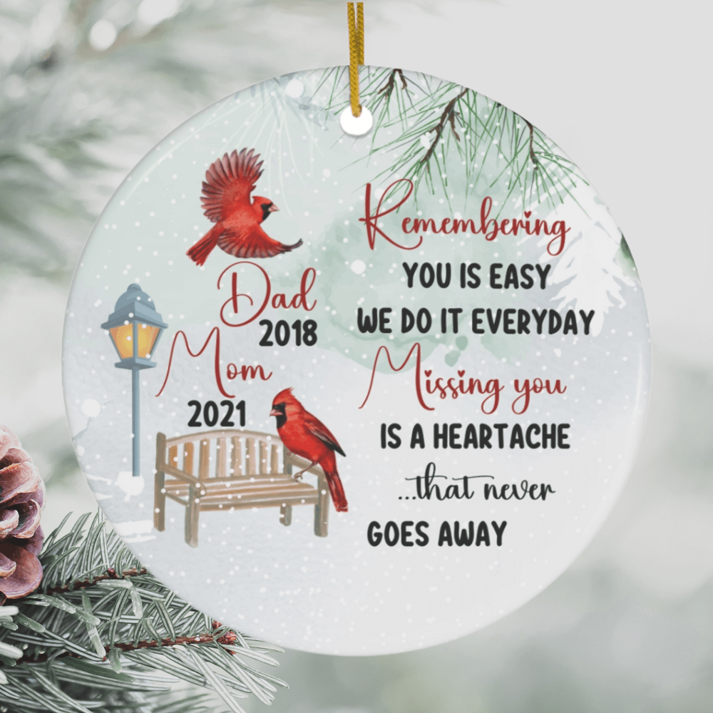 Personalized Ornament: Remembering You Is Easy...