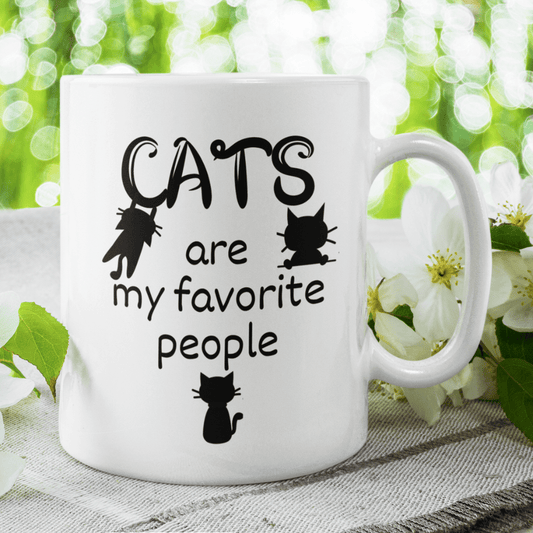 Cat, Coffee Mug: Cats Are My Favorite People