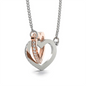 birthday gift for her, interlocking hearts necklace: it's your birthday. let's get up to some mischief!