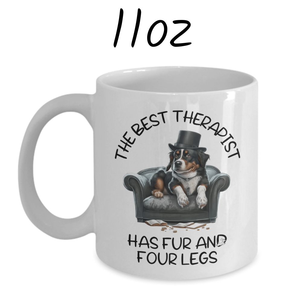 Dog, Motivational Gift, Coffee Mug: The Best Therapist...