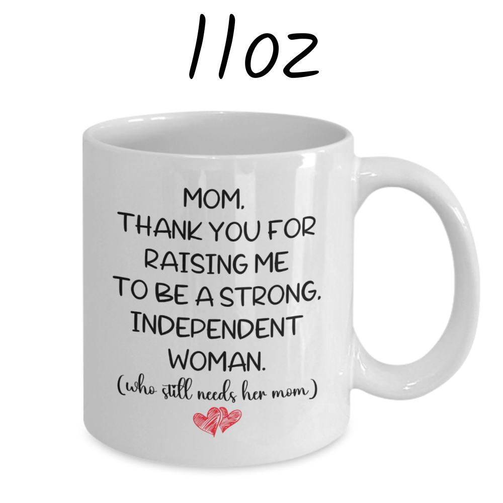 Mom GIft, Coffee Mug from Daughter: Mom, Thank You For Raising Me...