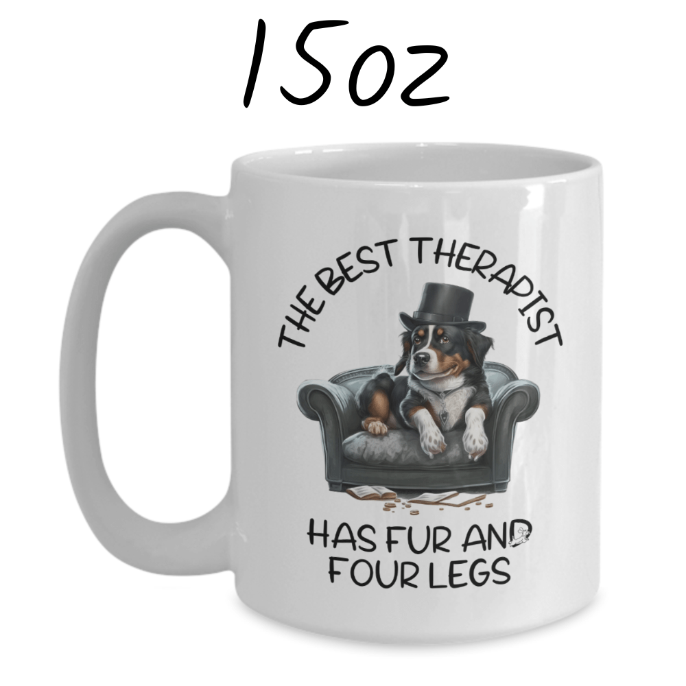 Dog, Motivational Gift, Coffee Mug: The Best Therapist...