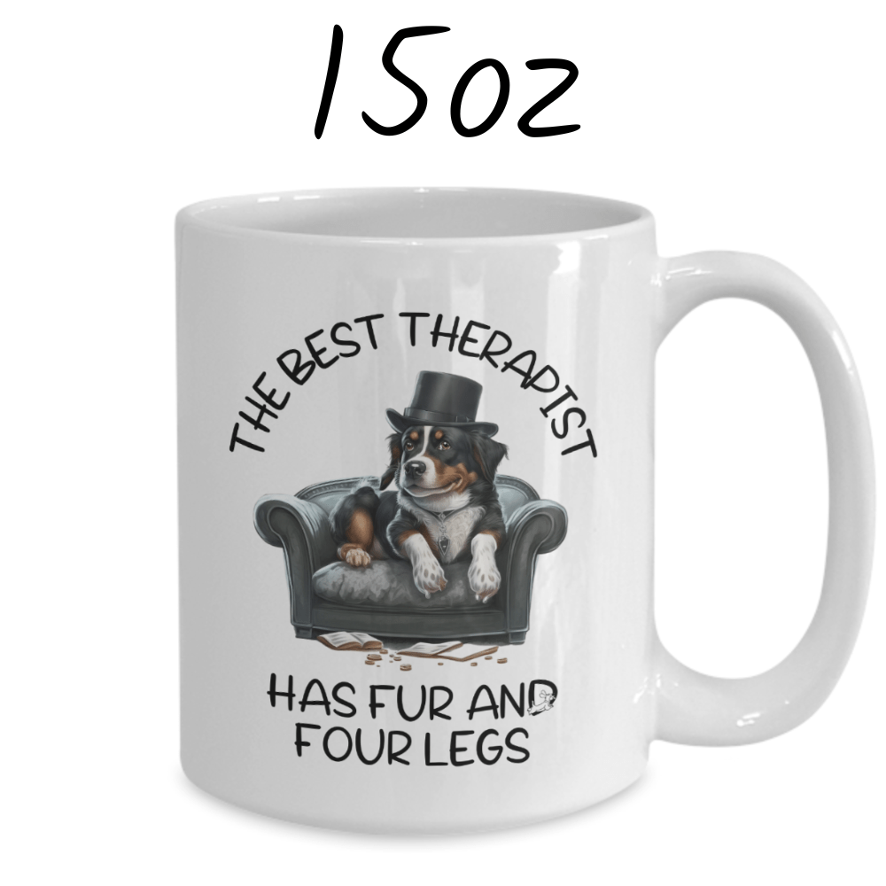 Dog, Motivational Gift, Coffee Mug: The Best Therapist...