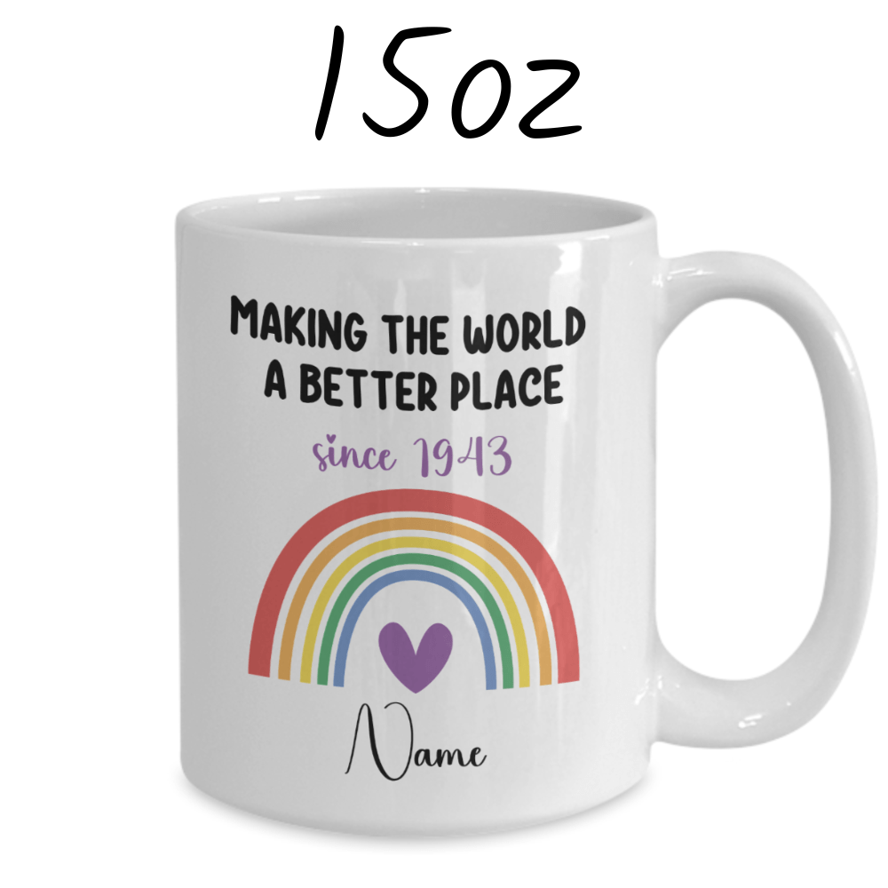 Birthday Gift, Custom Birthday Mug: Making The World A Better Place...