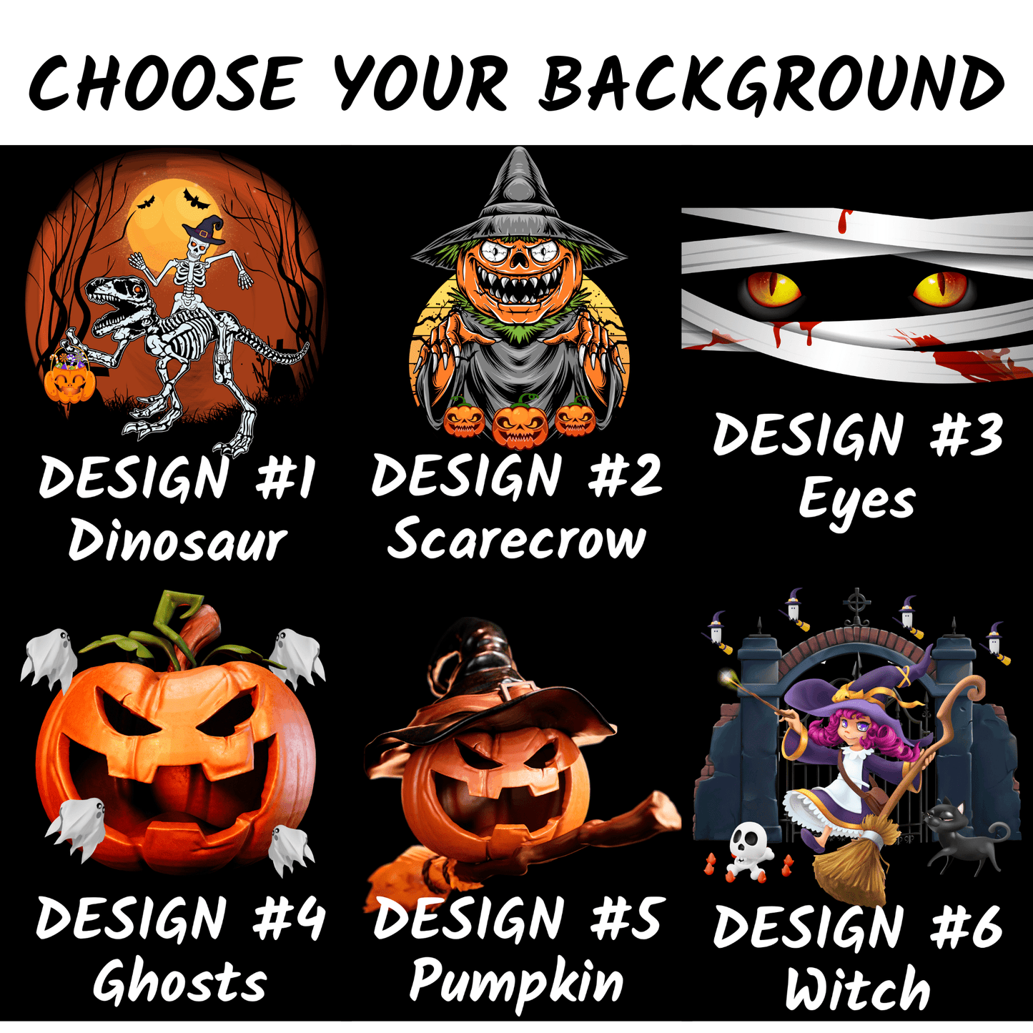 Customizable Halloween Tote Bag - Black