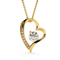 Wife Gift From Husband - Forever Love Heart Necklace: You're The Love Of My Life...
