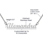 Gift For Niece from Aunt, Custom Name Necklace: I Love You For The Little Girl...