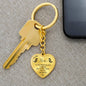 Gift For Mom, Heart Keychain: You Are The World...