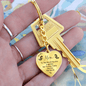 Gift For Mom, Heart Keychain: You Are The World...