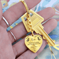 Boyfriend's Mom Gift, Heart Keychain: Happy Mother's Day