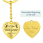 Bonus Mom Gift, Heart Keychain: Happy Mother's Day