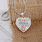 Wife Gift From Husband - Luxury Heart Necklace: You Are The Love Of My Life...