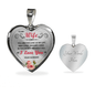 Wife Gift From Husband - Luxury Heart Necklace: You Are The Love Of My Life...