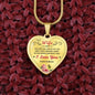 Wife Gift From Husband - Luxury Heart Necklace: You Are The Love Of My Life...