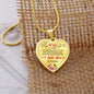 Wife Gift From Husband - Luxury Heart Necklace: You Are The Love Of My Life...