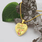 Wife Gift From Husband - Luxury Heart Necklace: You Are The Love Of My Life...
