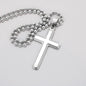 Gift For Son From Mom, Artisan Crafted Cross Necklace: I will always be right here...