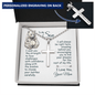Gift For Son From Mom, Artisan Crafted Cross Necklace: I will always be right here...