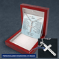 Gift For Son From Dad, Artisan Crafted Cross Necklace: I Closed My Eyes For But A Moment...