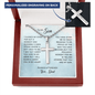 Gift For Son From Dad, Artisan Crafted Cross Necklace: I Closed My Eyes For But A Moment...