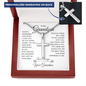 Gift For Grandson From Grandma, Artisan Crafted Cross Necklace: Always Remember How Much I Love You...