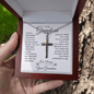 Gift For Grandson From Grandma, Artisan Crafted Cross Necklace: Always Remember How Much I Love You...