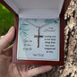 Gift For Husband, Artisan Crafted Cross Necklace: You Are The Love Of My Life...