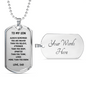 Gift For Son From Dad, Dog Tag Necklace: Always Remember...