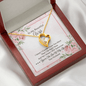 Wife Gift From Husband - Forever Love Heart Necklace: You're The Love Of My Life...