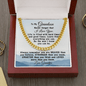 Grandson Gift From Grandpa - Link Chain Necklace: Never Forget That I Love You...