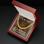 Gift For Son, Link Chain Necklace: Be A Warrior, Not A Worrier
