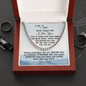 Gift For Son From Dad, Link Chain Necklace: Never Forget That I Love You...